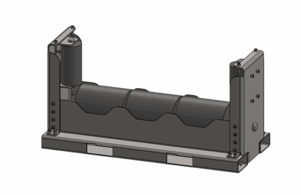 Pipe rollers for bundle of pipes, max diameter 1140mm, max capacity 5 tons